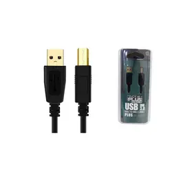 کابل پرینتر کی نت پلاس USB3.0 AM to BM مدل KP-C4018 طول 1.5 متر