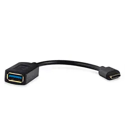 کابل تبدیل USB به OTG بافو 0.15m OTG Black/White BF-H389 BAFO