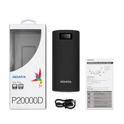 پاوربانک ای دیتا ظرفیت 20000 میلی آمپر ساعت