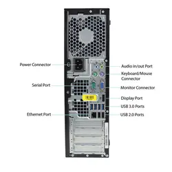 مینی کیس استوک 4 گیگ رم سی پی یو Intel Core i7 2600 هارد 250 گیگ HP 3600 G1