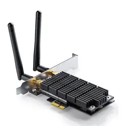 کارت شبکه وایرلس PCI Express دو آنتن دوباند سری AC1300 تی پی لینک TP-LINK Archer T6E