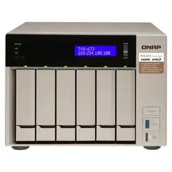 ذخیره ساز تحت شبکه بدون هارد دیسک کیونپ مدل TVS-673e QNAP