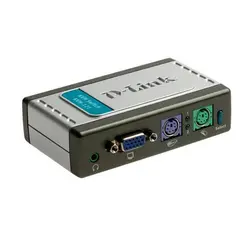 سوئیچ کی وی ام PS/2 کوچک 2 پورت دی لینک kvm-121