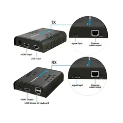 KVM اکستندر HDMI به همراه موس وکیبورد USB لنکنگ LKV373KVM LENKENG