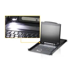کی وی ام کنسول 8 پورت آتن CL1308 PS/2-USB VGA ATEN