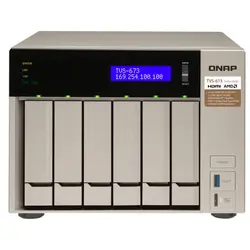 ذخیره ساز تحت شبکه بدون هارد دیسک کیونپ مدل TVS-673 QNAP