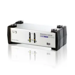 کی وی ام سوئیچ 2 پورت USB VGA Dual Display/Audio آتن CS1742 ATEN