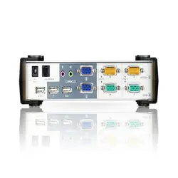 کی وی ام سوئیچ 2 پورت USB VGA Dual Display/Audio آتن CS1742 ATEN