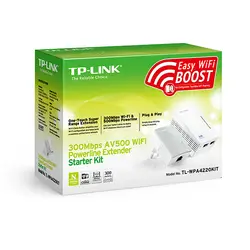 کیت آداپتور پاورلاین- مبدل برق در شبکه وایرلس سری N300 تی پی لینک TP-LINK TL-WPA4220KIT