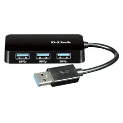 هاب یو اس بی 3 چهار پورت دی-لینک D-LINK DUB-1341 USB 3.0 Portable Hub
