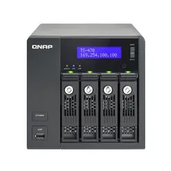 ذخیره‌ساز تحت شبکه بدون هارددیسک دارای 4 ورودی هارد کیونپ مدل QNAP TS-470