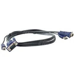 کابل کی وی ام سوئیچ USB کی نت برای کی وی ام ۲ و ۴ پورت CKVM-USB-140