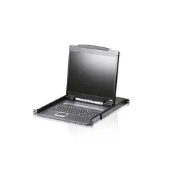 ال سی دی کنسول PS/2-USB / VGA همراه با USB Peripheral و دارای وزن فوق العاده سبک آتن CL3000 ATEN