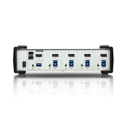 کی وی ام سوئیچ رومیزی چهارپورت USB3.0 / Display Port ودارای KVMP آتن CS1914 ATEN