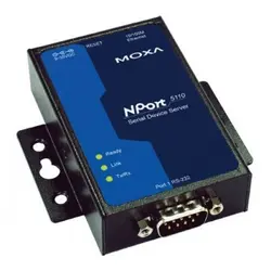 مبدل سریال به اترنت صنعتی موگزا MOXA NPort 5110 Serial to Ethernet Device Server