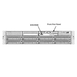 شاسی 2 یونیت سوپرماکرو دارای دو پاور 740 وات 825TQC-R740LPB