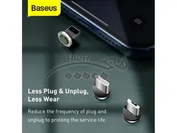 کابل مگنتی سه سر بیسوس Baseus Cable MLC CA1T3-AG1 طول 1 متر توان 3 آمپر