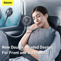 پنکه صندلی اتومبیل بیسوس Baseus Blustery Car Two-Headed Vehicle Fan CXJF-01 دارای دو فن