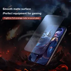 گلس مات تمام صفحه تمام چسب نیلکین آیفون Apple iPhone 12 / 12 Pro Nillkin Fog Mirror Matte Glass