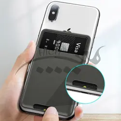 جا کارتی بیسوس Baseus back stick silicone card bag ACKD-A0G مناسب پشت گوشی