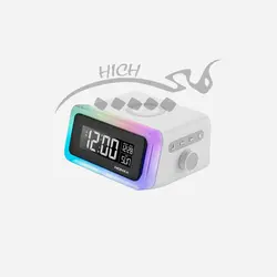 پاوربانک ساعت وایرلس مومکس MOMAX 4-in-1 Digital Alarm Clock with Wireless Charging Station QC2CNW