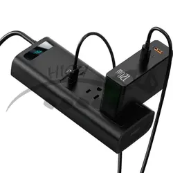 چند راهی خودرو بیسوس Baseus In-car Inverter 150W  با سری شارژر فندکی