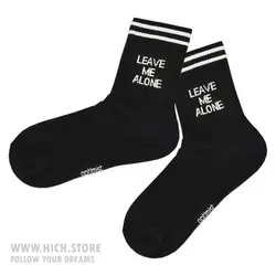 جوراب Leave me alone مشکی - هیچ استور - خرید اینترنتی اکسسوری فانتزی