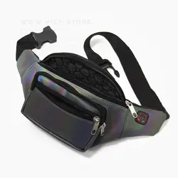 کیف کمری هولوگرامی مشکی - هیچ استور - خرید اینترنتی اکسسوری فانتزی