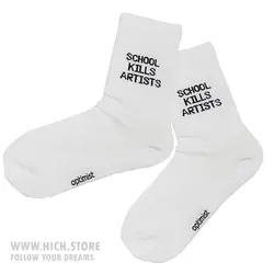 جوراب school Kills Artists سفید - هیچ استور - خرید اینترنتی اکسسوری فانتزی
