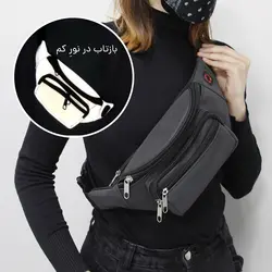 کیف کمری رفلکتیو مشکی - هیچ استور - خرید اینترنتی اکسسوری فانتزی