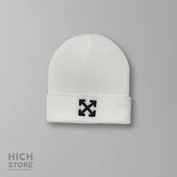 کلاه بافت Off White - هیچ استور - خرید اینترنتی اکسسوری فانتزی