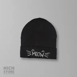 کلاه بافت Meow - هیچ استور - خرید اینترنتی اکسسوری فانتزی