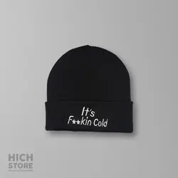 کلاه بافت Its F**king Cold - هیچ استور - خرید اینترنتی اکسسوری فانتزی