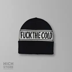 کلاه بافت Fuck The Cold - هیچ استور - خرید اینترنتی اکسسوری فانتزی