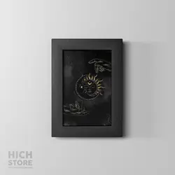 تابلو دارک ماه و ستاره - هیچ استور - خرید اینترنتی اکسسوری فانتزی