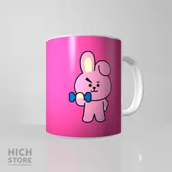 ماگ صورتی بی تی اس - هیچ استور - خرید اینترنتی اکسسوری فانتزی