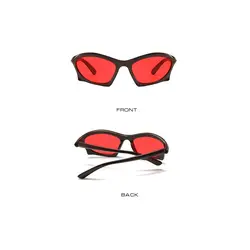 عینک بالنسیاگا خفاشی قهوه‌ای قرمز BR - هیچ استور - خرید اینترنتی اکسسوری فانتزی