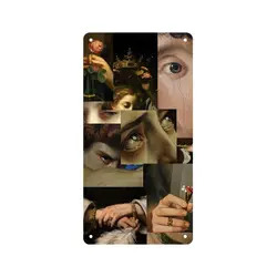 پلاک فلزی پترن نقاشی - هیچ استور - خرید اینترنتی اکسسوری فانتزی