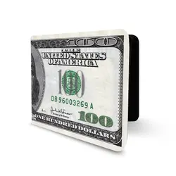 کیف پول چرم صد دلاری - هیچ استور - خرید اینترنتی اکسسوری فانتزی