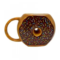 ماگ فانتزی دونات شکلاتی - هیچ استور - خرید اینترنتی اکسسوری فانتزی