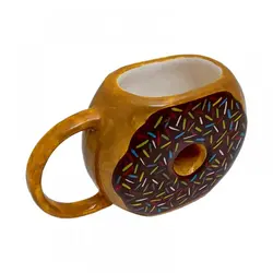 ماگ فانتزی دونات شکلاتی - هیچ استور - خرید اینترنتی اکسسوری فانتزی