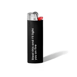 فندک Steal This مشکی - هیچ استور - خرید اینترنتی اکسسوری فانتزی