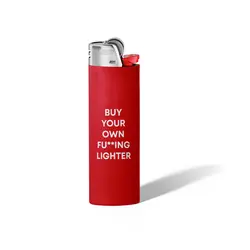 فندک Buy Your Own قرمز - هیچ استور - خرید اینترنتی اکسسوری فانتزی