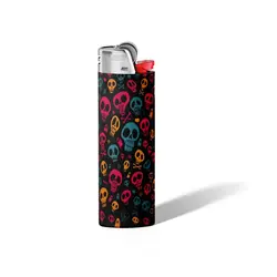 فندک جمجمه رنگی پترن - هیچ استور - خرید اینترنتی اکسسوری فانتزی