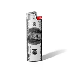 فندک طرح دلار - هیچ استور - خرید اینترنتی اکسسوری فانتزی