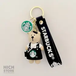 جاکلیدی خرس استارباکس مشکی - هیچ استور - خرید اینترنتی اکسسوری فانتزی
