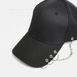کلاه بیسبالی پیرسینگ و زنجیر - هیچ استور - خرید اینترنتی اکسسوری فانتزی