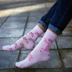 جوراب پلنگ صورتی - تا‌به‌تا - هیچ استور - خرید اینترنتی اکسسوری فانتزی