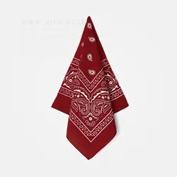 باندانا زرشکی طرح اشک - هیچ استور - خرید اینترنتی اکسسوری فانتزی