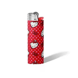 فندک کیتی پترن قرمز - هیچ استور - خرید اینترنتی اکسسوری فانتزی